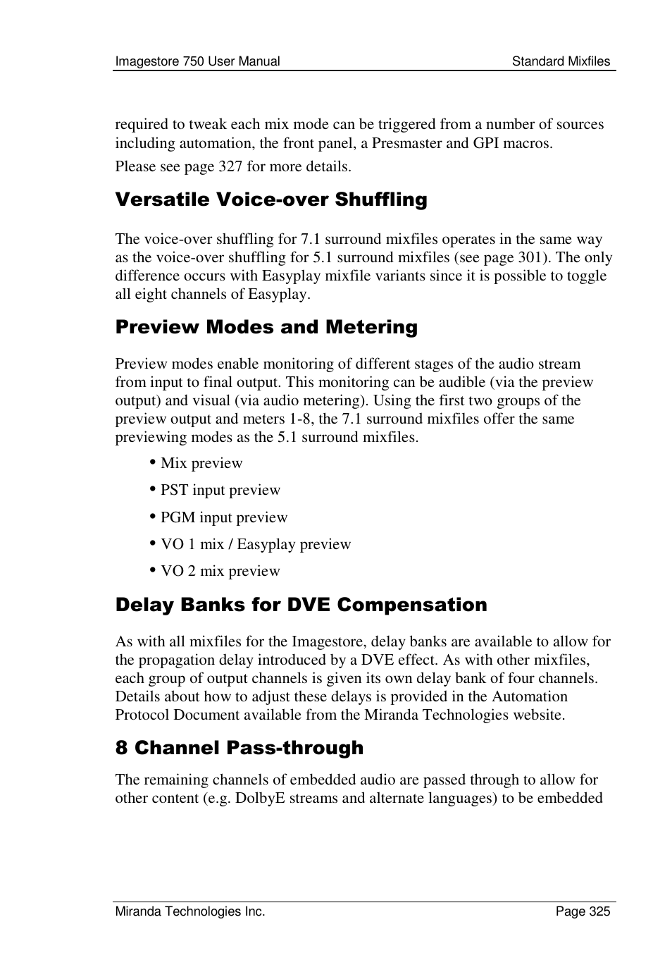 Grass Valley Imagestore 750 v.2.0.1 User Manual | Page 325 / 421