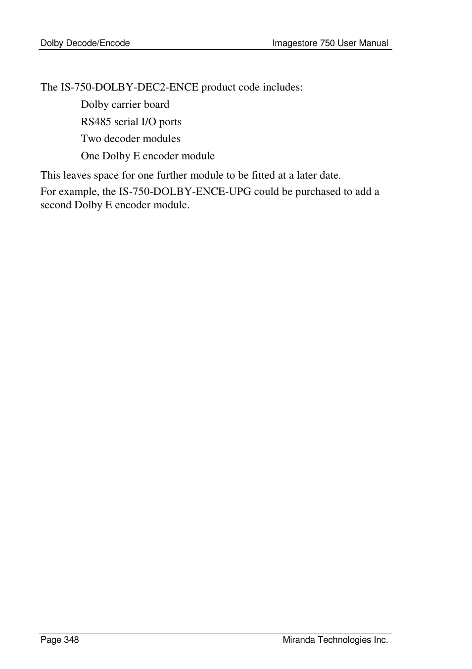 Grass Valley Imagestore 750 v.2.0.1 User Manual | Page 348 / 421