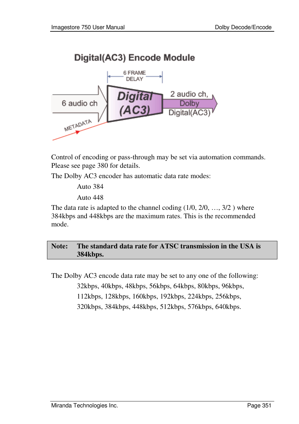 Grass Valley Imagestore 750 v.2.0.1 User Manual | Page 351 / 421