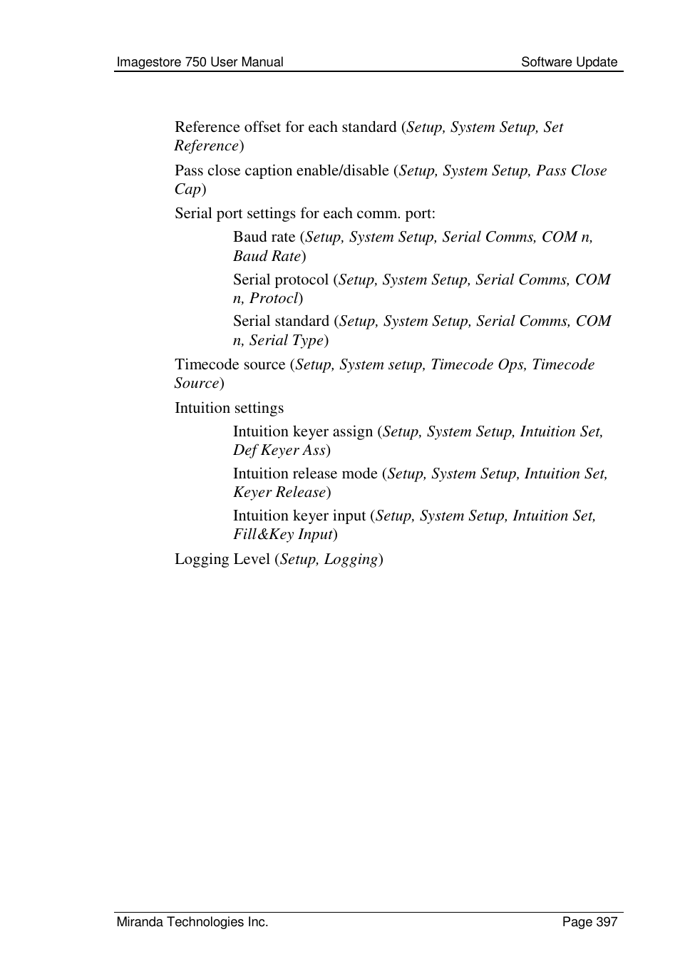 Grass Valley Imagestore 750 v.2.0.1 User Manual | Page 397 / 421