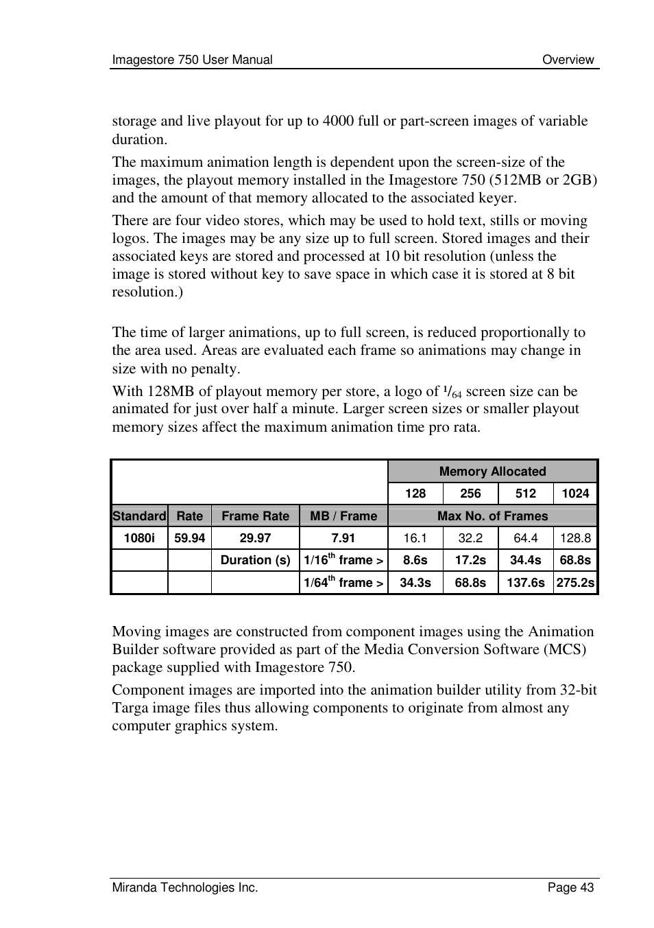 Grass Valley Imagestore 750 v.2.0.1 User Manual | Page 43 / 421