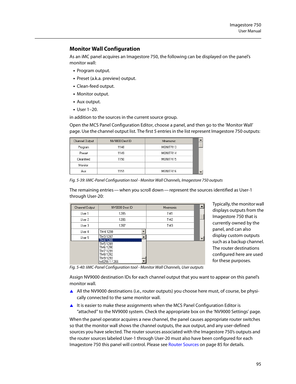 Monitor wall configuration | Grass Valley Imagestore 750 v.3.0.1 User Manual | Page 111 / 273
