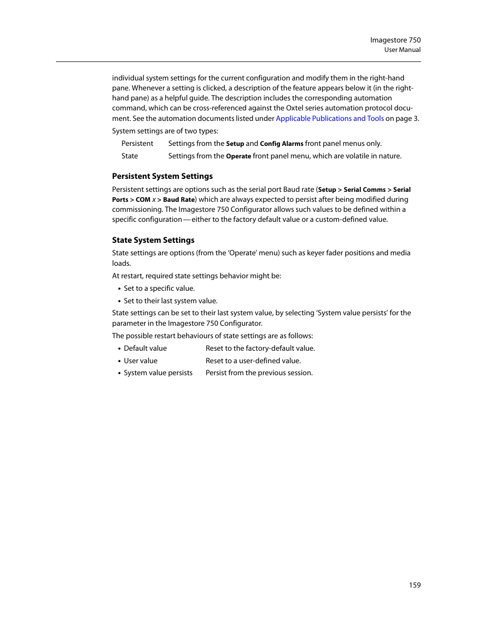 Grass Valley Imagestore 750 v.3.0.1 User Manual | Page 175 / 273