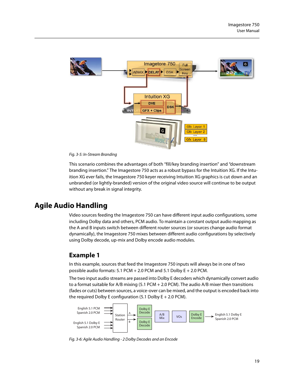 Agile audio handling, Example 1 | Grass Valley Imagestore 750 v.3.0.1 User Manual | Page 35 / 273