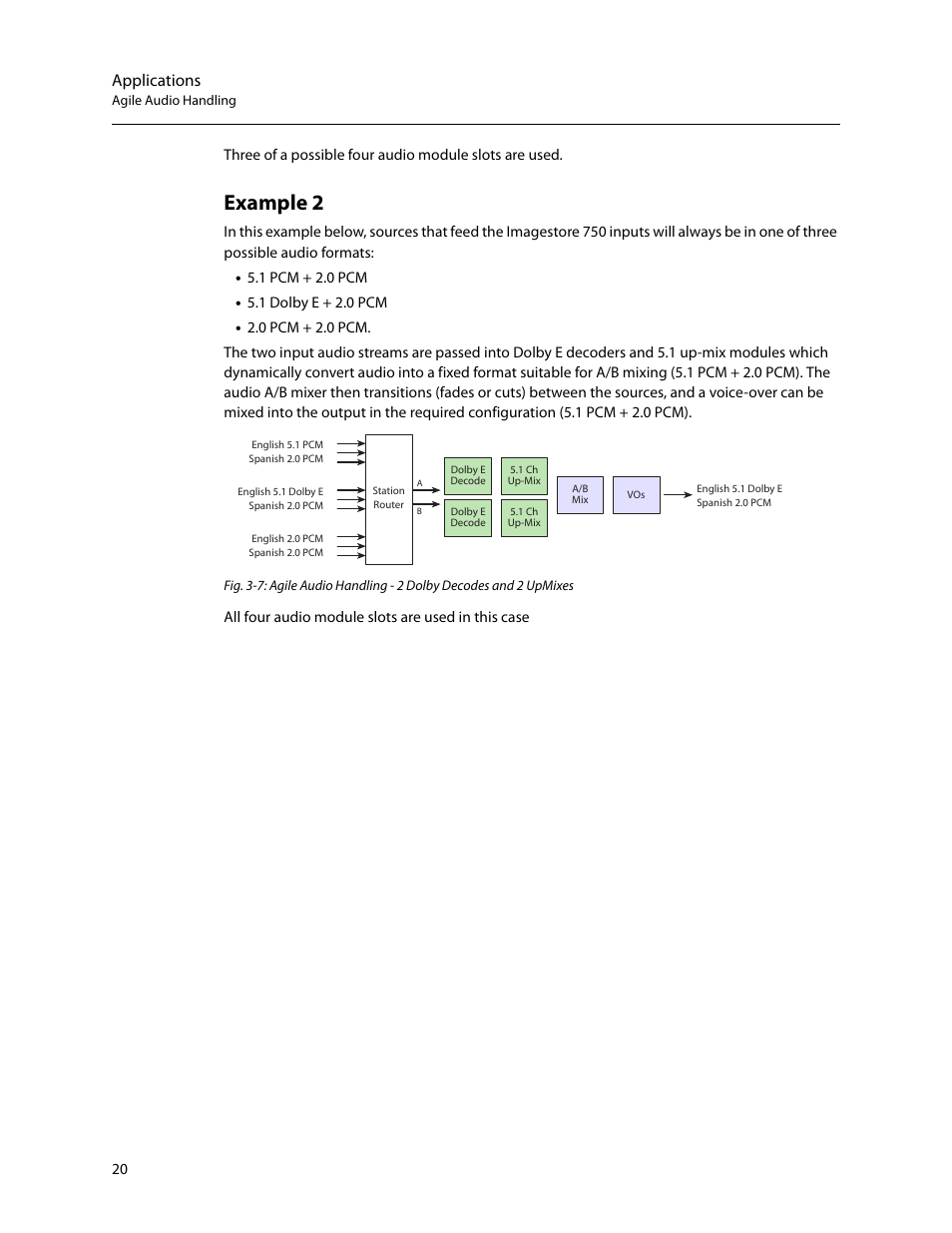 Example 2, Applications | Grass Valley Imagestore 750 v.3.0.1 User Manual | Page 36 / 273