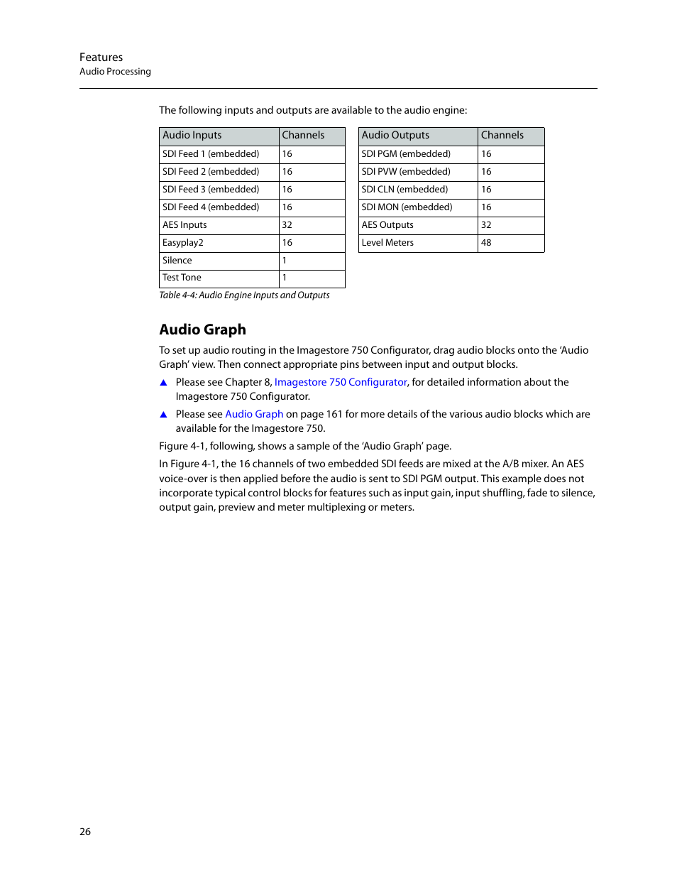 Audio graph | Grass Valley Imagestore 750 v.3.0.1 User Manual | Page 42 / 273