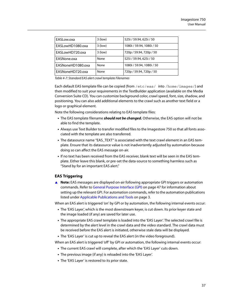 Grass Valley Imagestore 750 v.3.0.1 User Manual | Page 53 / 273