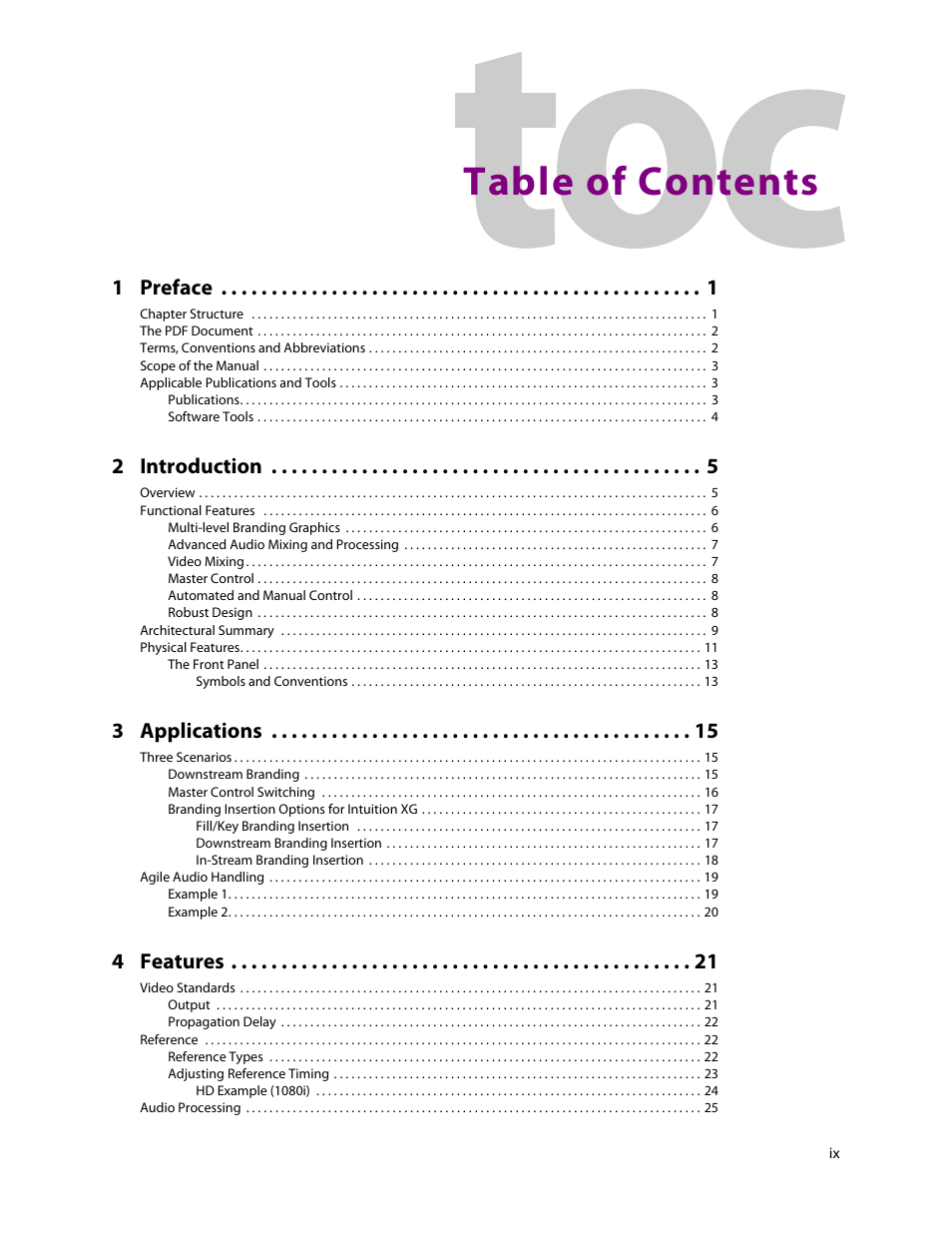 Grass Valley Imagestore 750 v.3.0.1 User Manual | Page 9 / 273