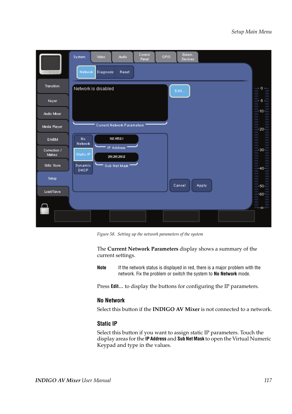 Grass Valley Indigo AV Mixer v.1.2.2 User Manual | Page 117 / 174