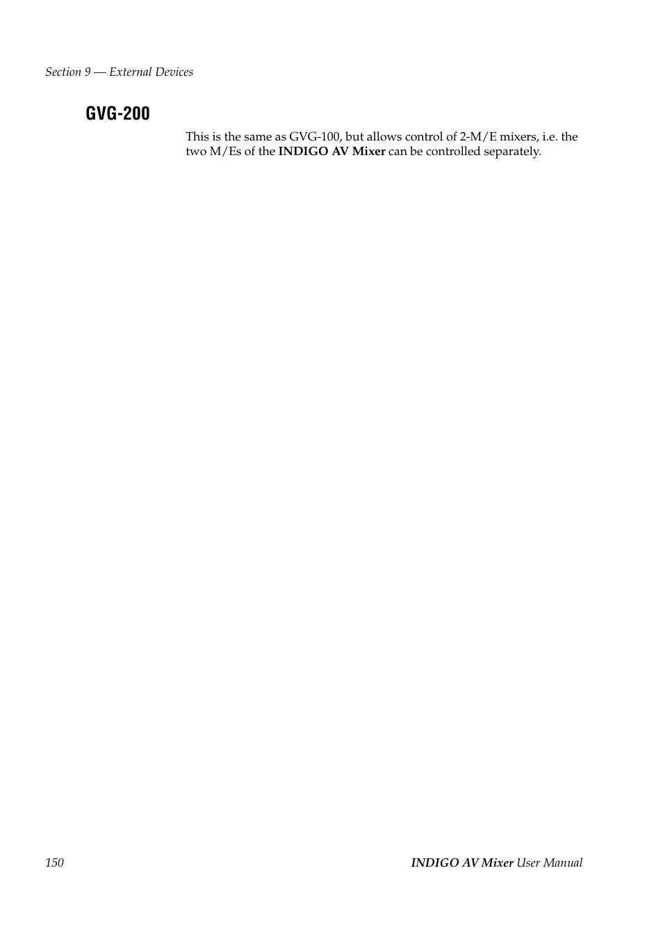 Gvg-200 | Grass Valley Indigo AV Mixer v.1.2.2 User Manual | Page 150 / 174