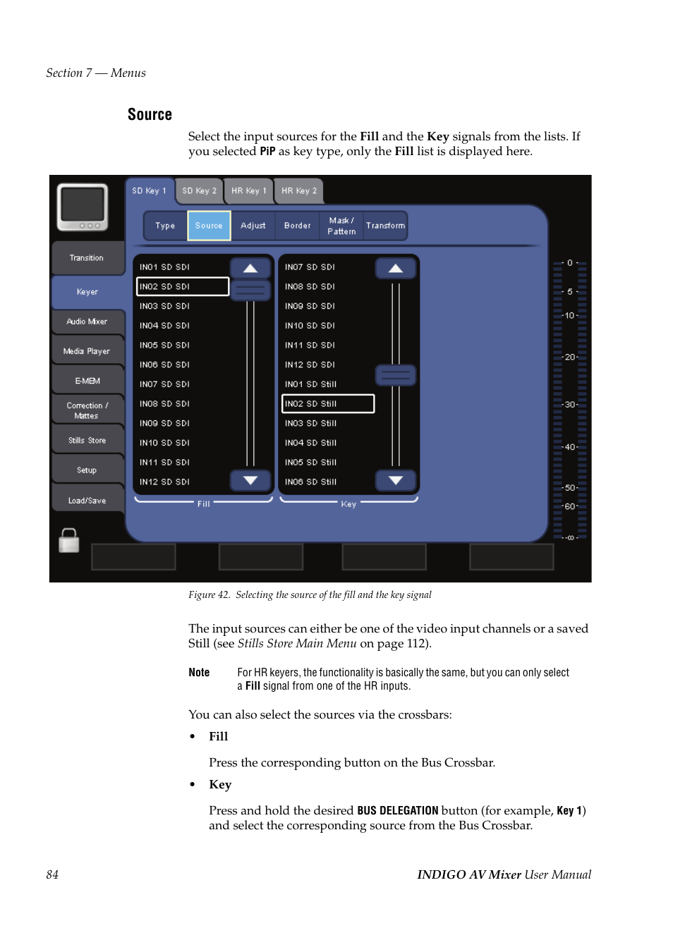 Source | Grass Valley Indigo AV Mixer v.1.2.2 User Manual | Page 84 / 174