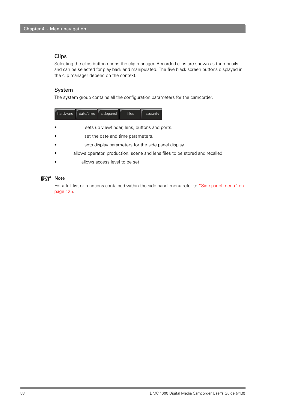 Grass Valley DMC 1000 v.12.4 User Manual | Page 58 / 176