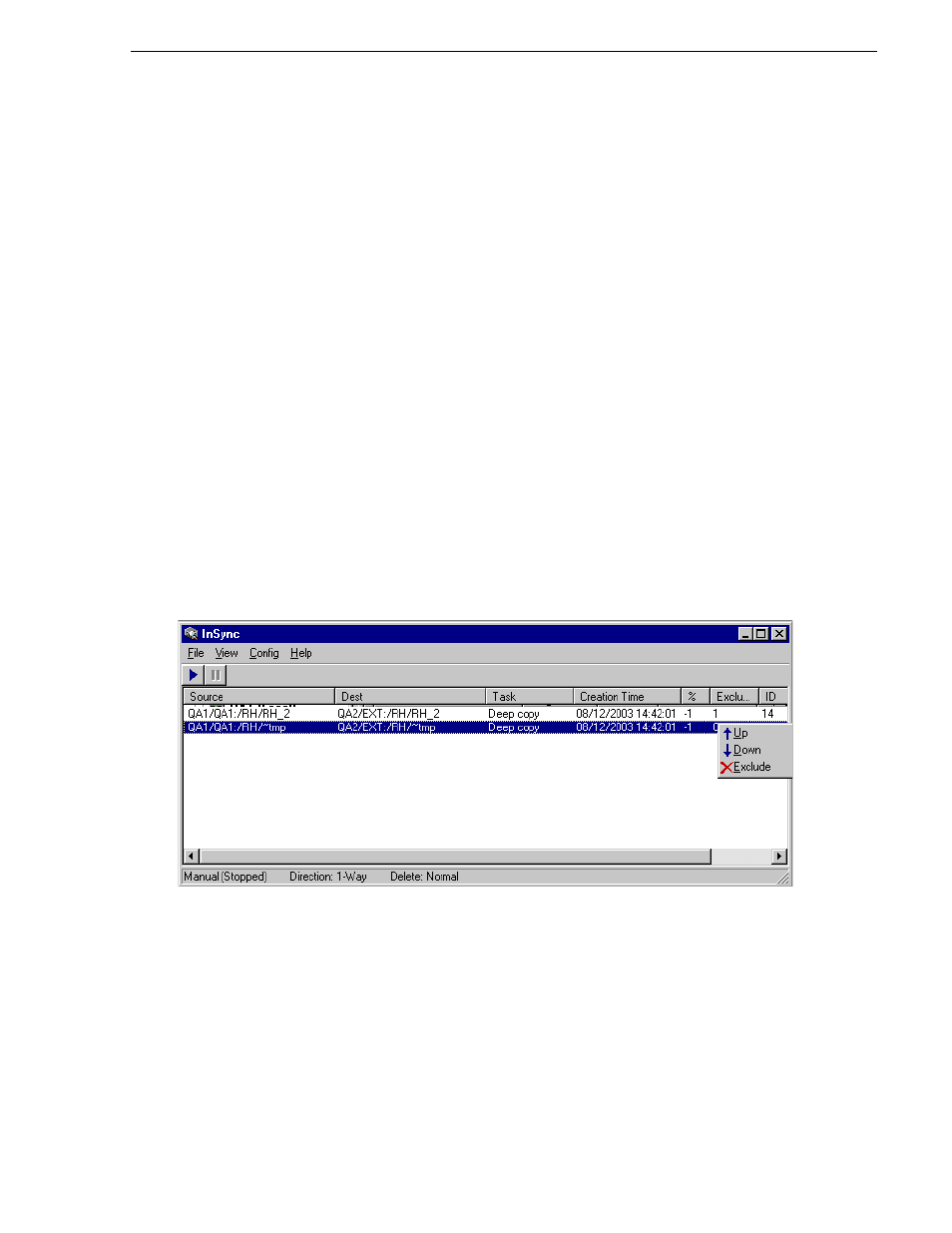 Managing individual synchronization tasks, About task blocks, Re-arranging the order of synchronization tasks | Excluding synchronization tasks | Grass Valley Profile InSync v.3.0 User Manual | Page 17 / 20