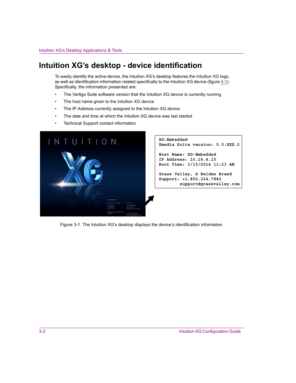 Intuition xg’s desktop - device identification, Intuition xg’s desktop - device identification -2 | Grass Valley Intuition XG v.5.0 User Manual | Page 35 / 111