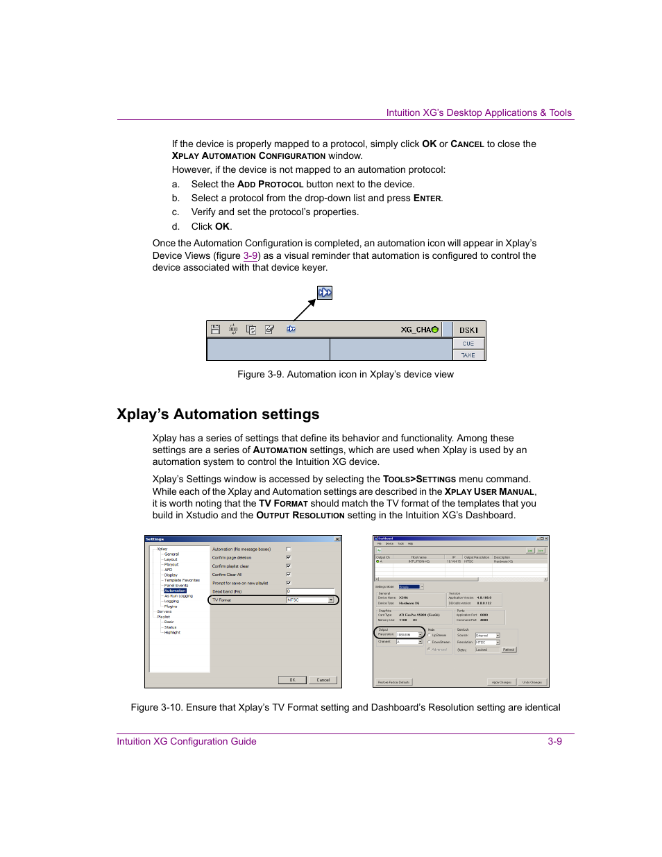 Xplay’s automation settings, Xplay’s automation settings -9 | Grass Valley Intuition XG v.5.0 User Manual | Page 42 / 111