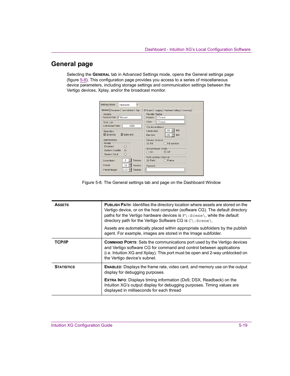 General page | Grass Valley Intuition XG v.5.0 User Manual | Page 82 / 111