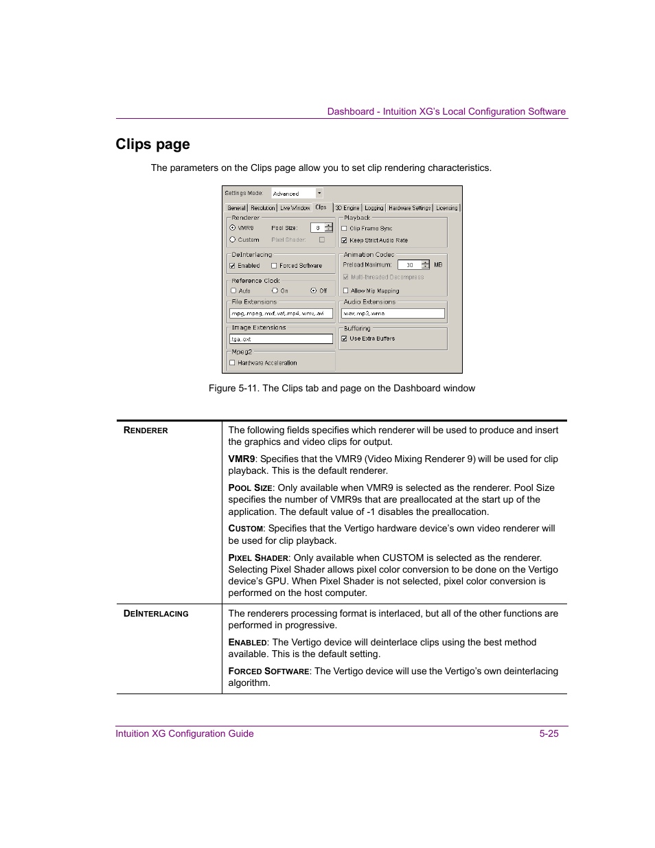 Clips page | Grass Valley Intuition XG v.5.0 User Manual | Page 88 / 111