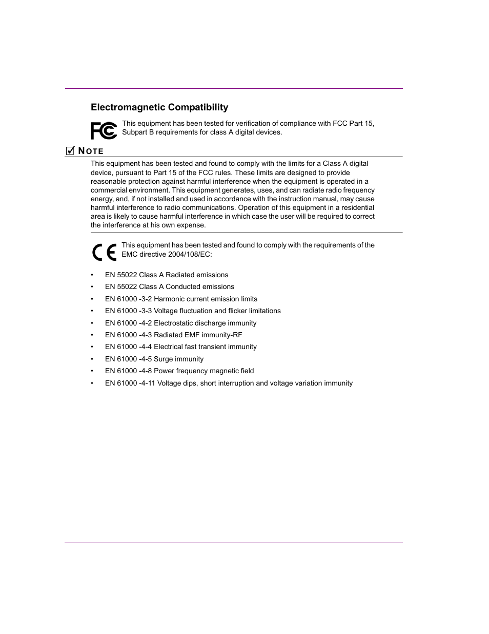 Electromagnetic compatibility | Grass Valley Intuition XG Installation v.5.0 User Manual | Page 17 / 61