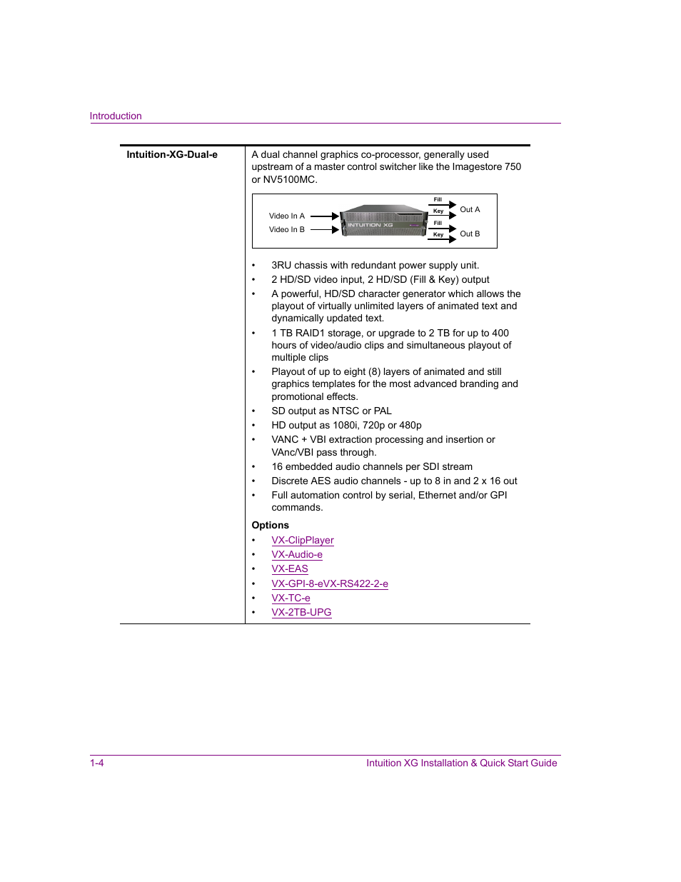 Grass Valley Intuition XG Installation v.5.0 User Manual | Page 23 / 61