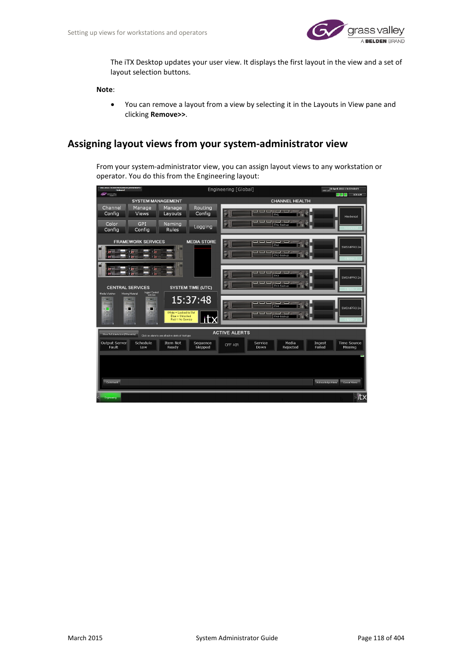 Grass Valley iTX System v.2.6 User Manual | Page 118 / 404