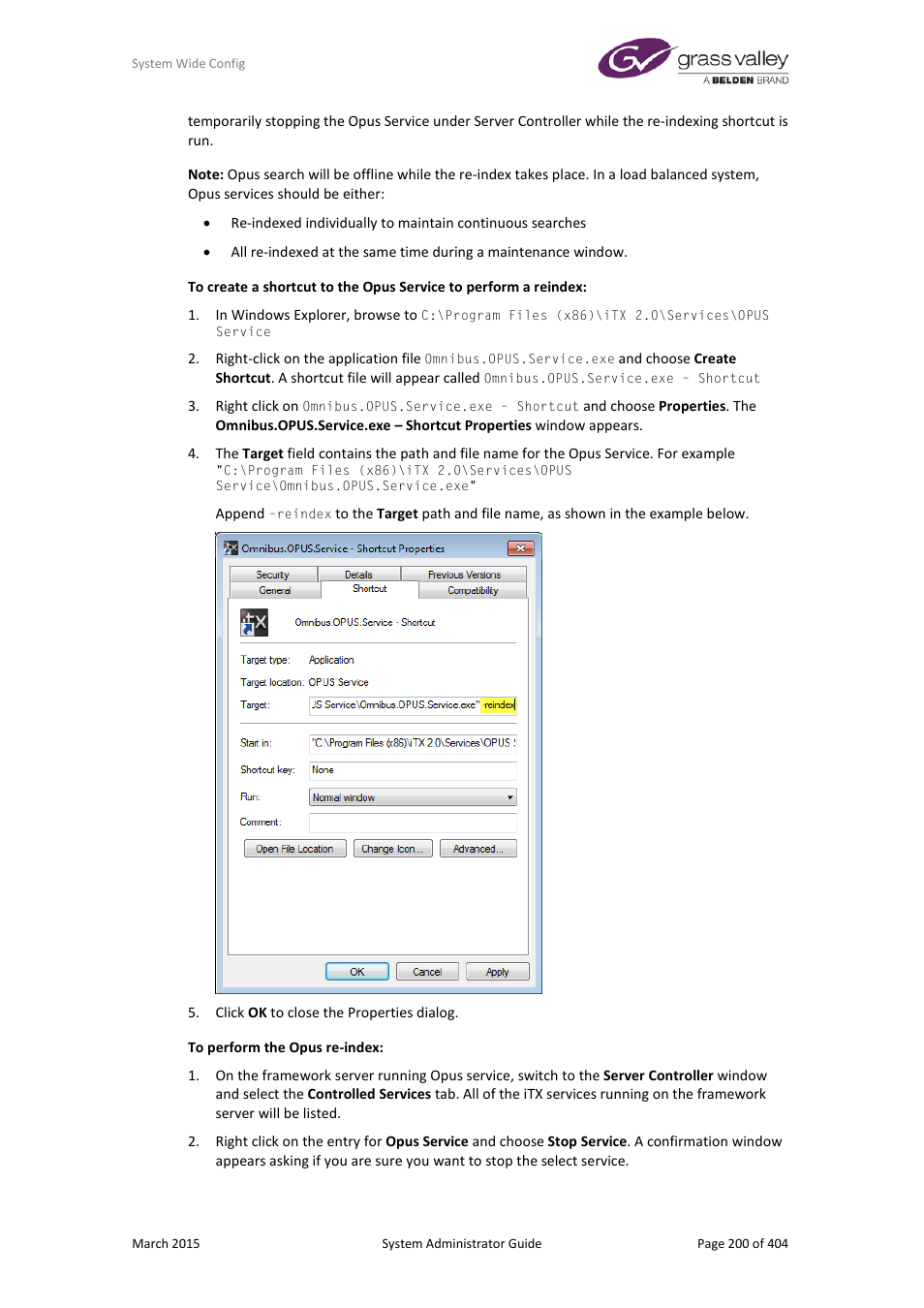 Grass Valley iTX System v.2.6 User Manual | Page 200 / 404