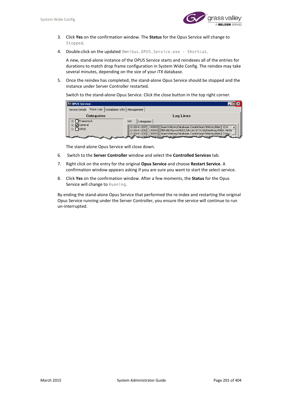 Grass Valley iTX System v.2.6 User Manual | Page 201 / 404