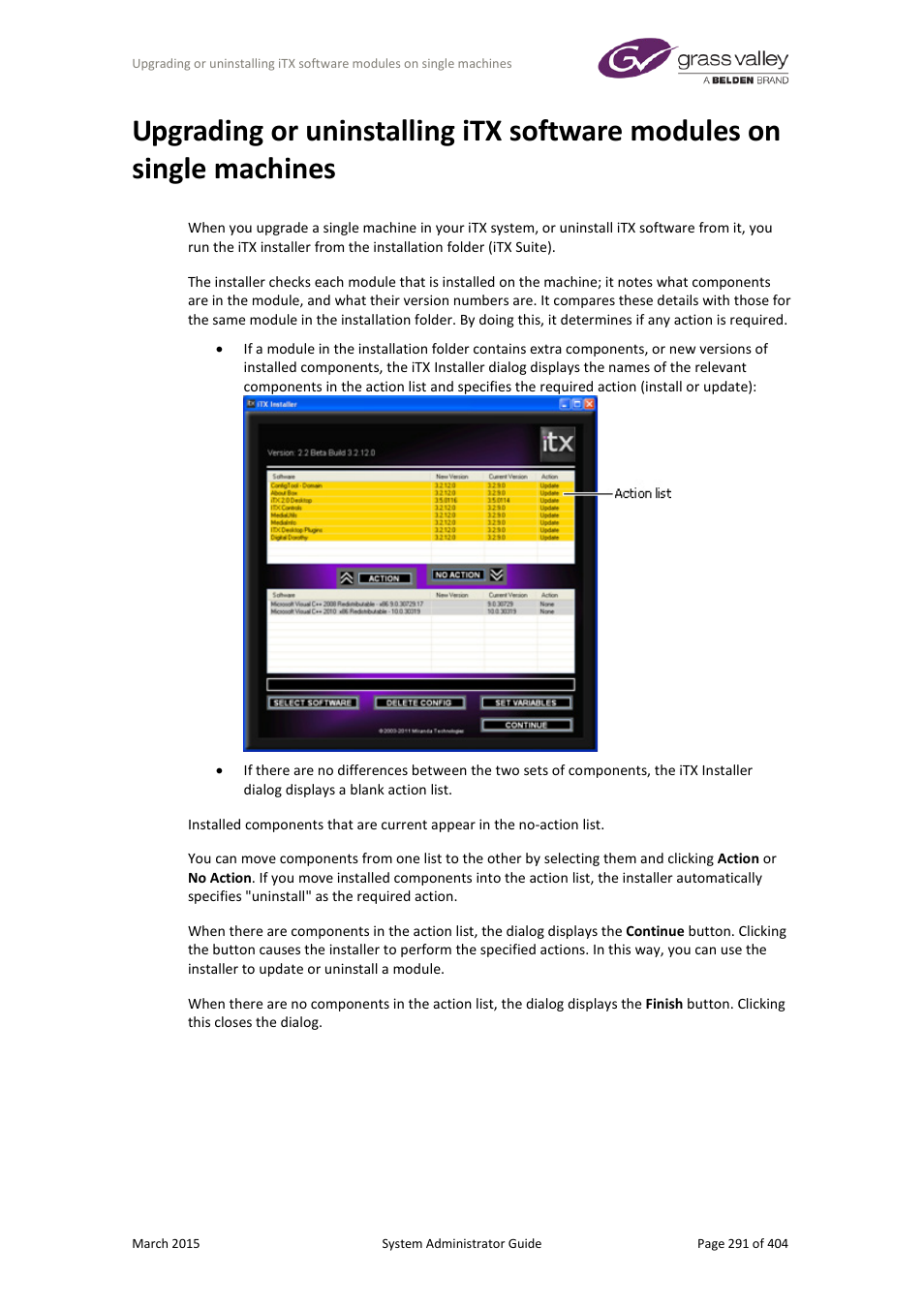 Grass Valley iTX System v.2.6 User Manual | Page 291 / 404
