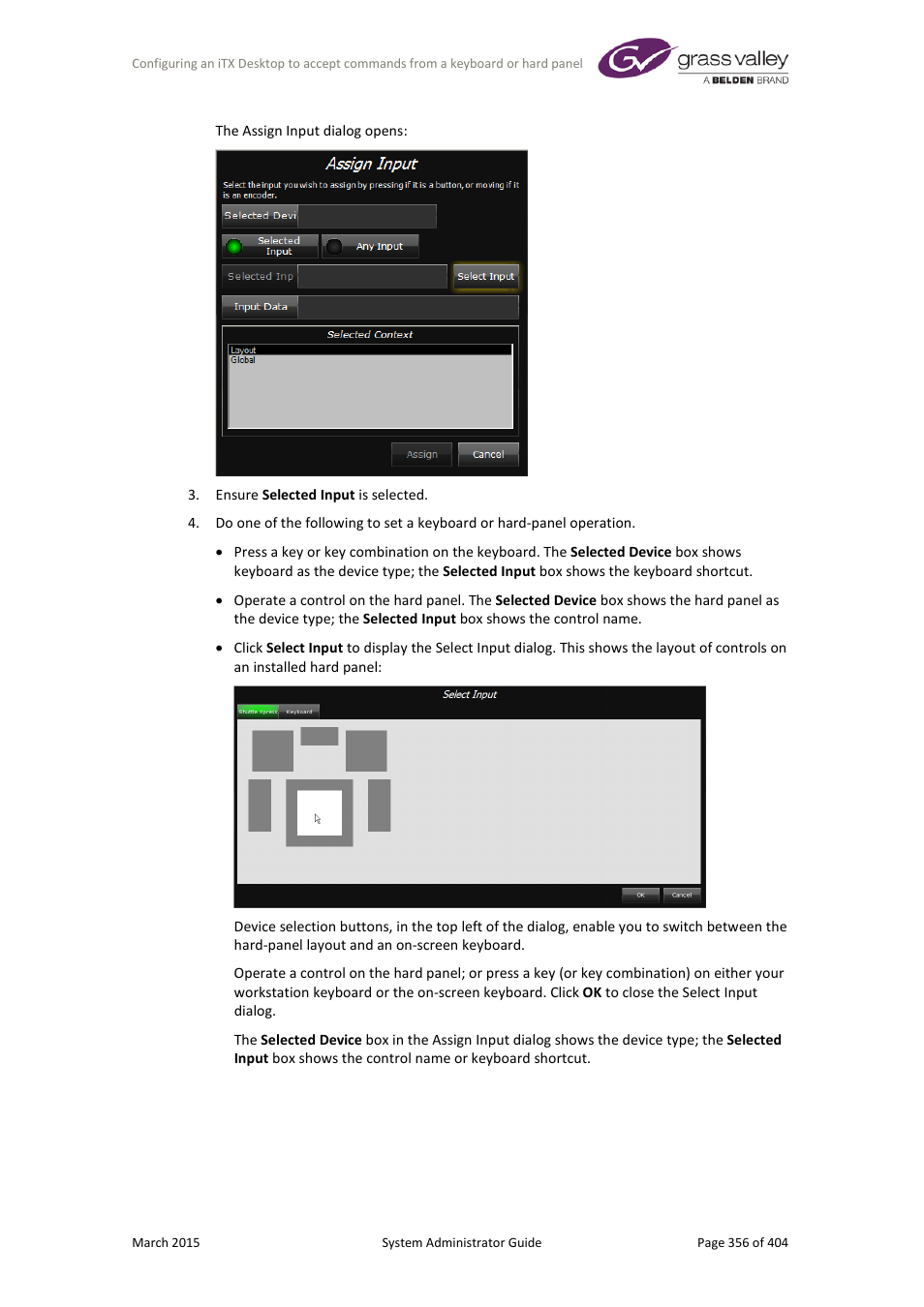 Grass Valley iTX System v.2.6 User Manual | Page 356 / 404