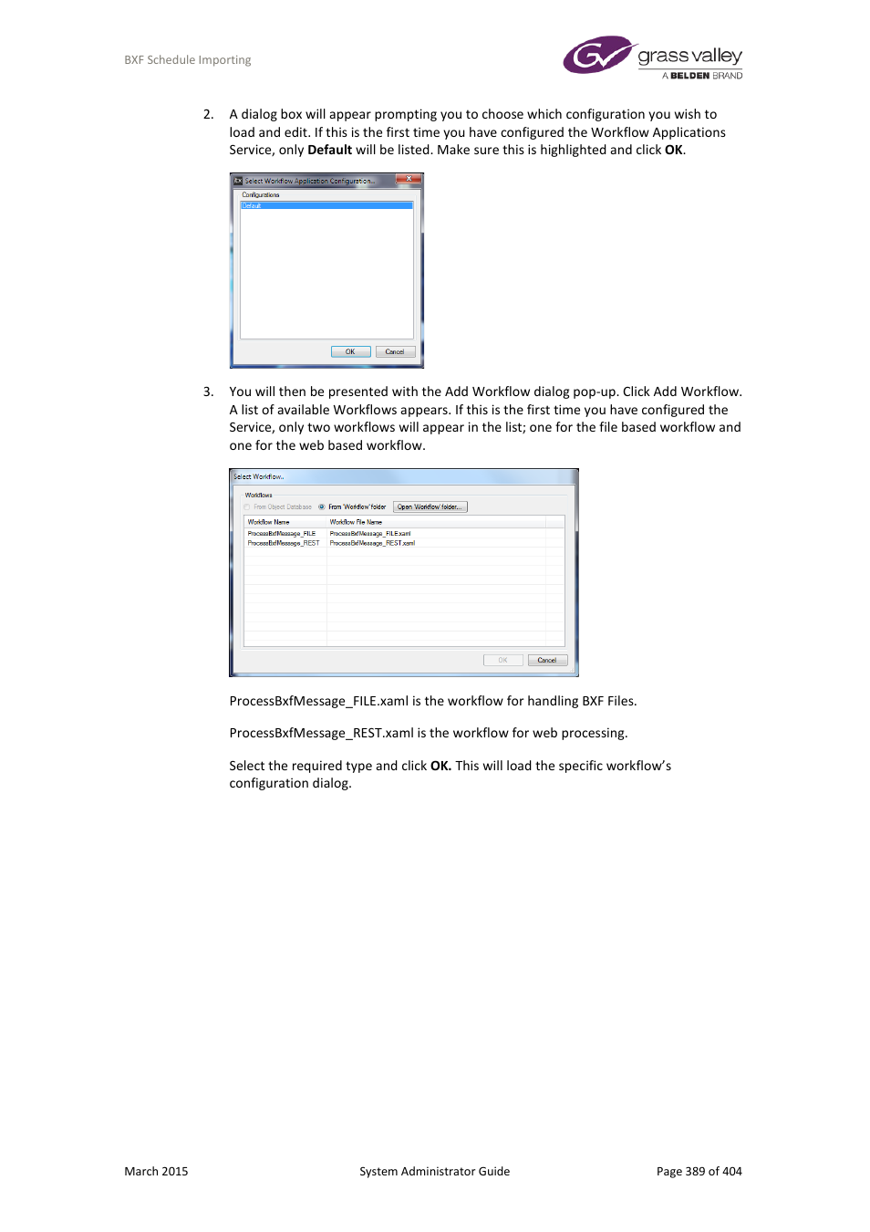 Grass Valley iTX System v.2.6 User Manual | Page 389 / 404