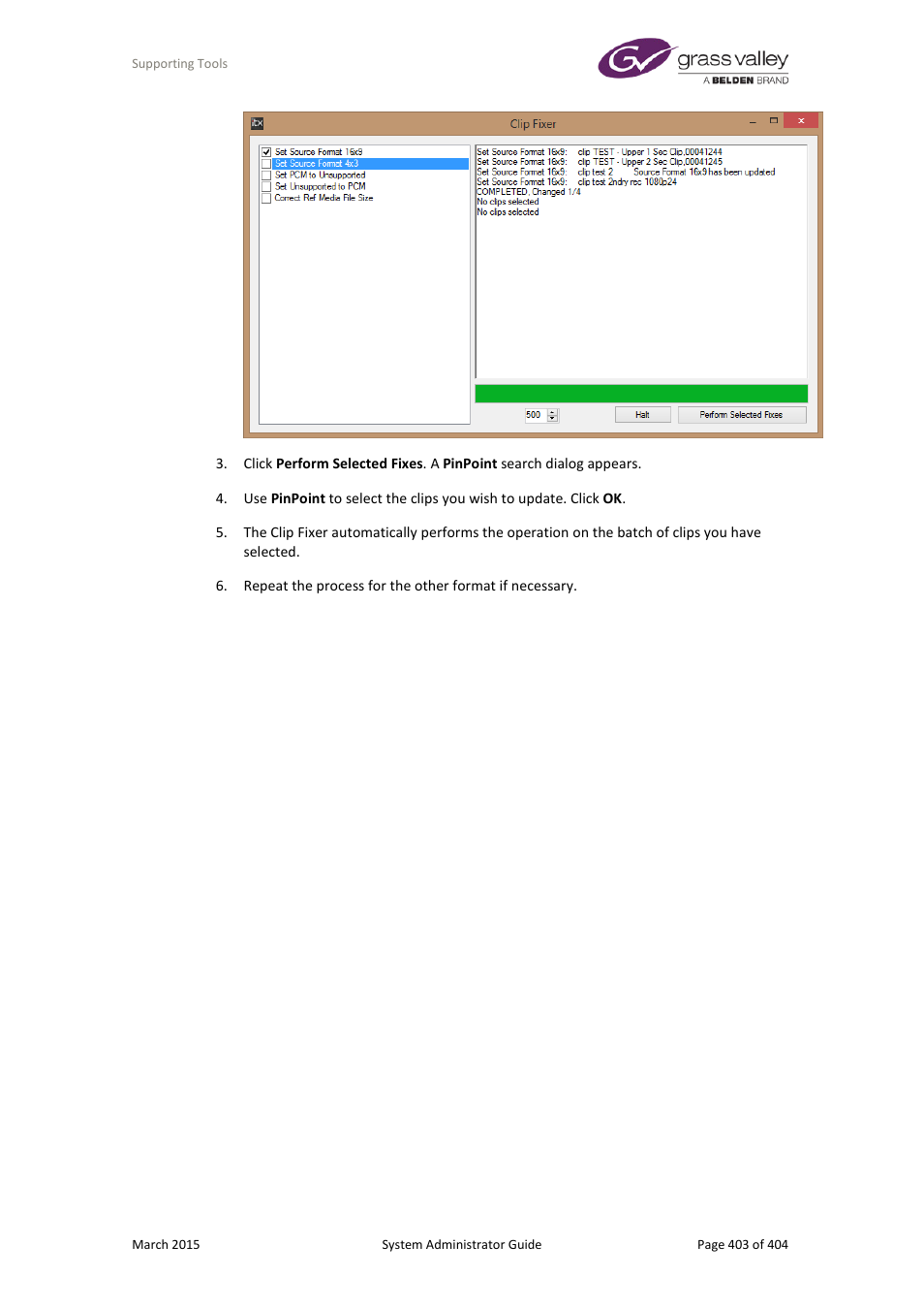 Grass Valley iTX System v.2.6 User Manual | Page 403 / 404