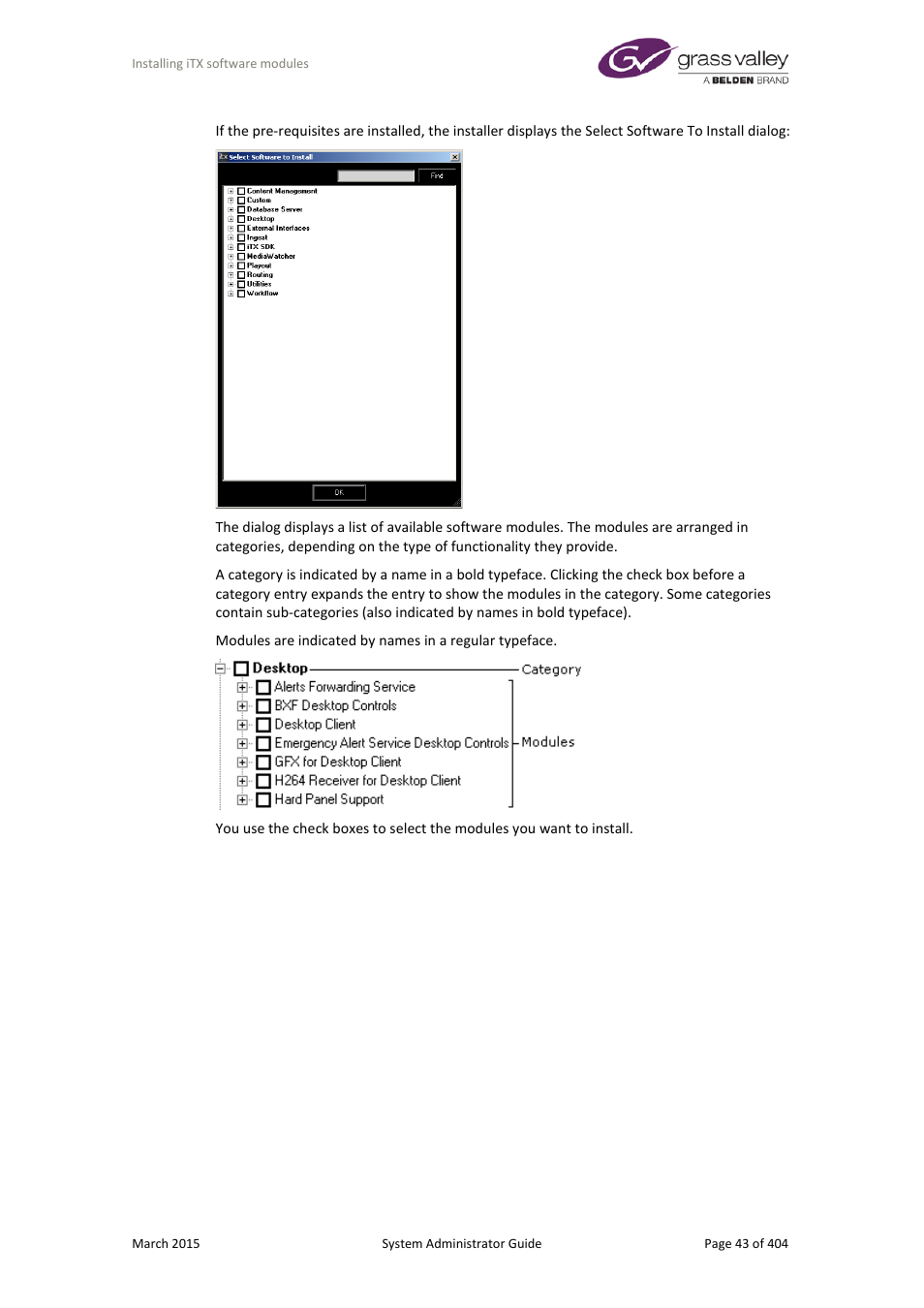 Grass Valley iTX System v.2.6 User Manual | Page 43 / 404