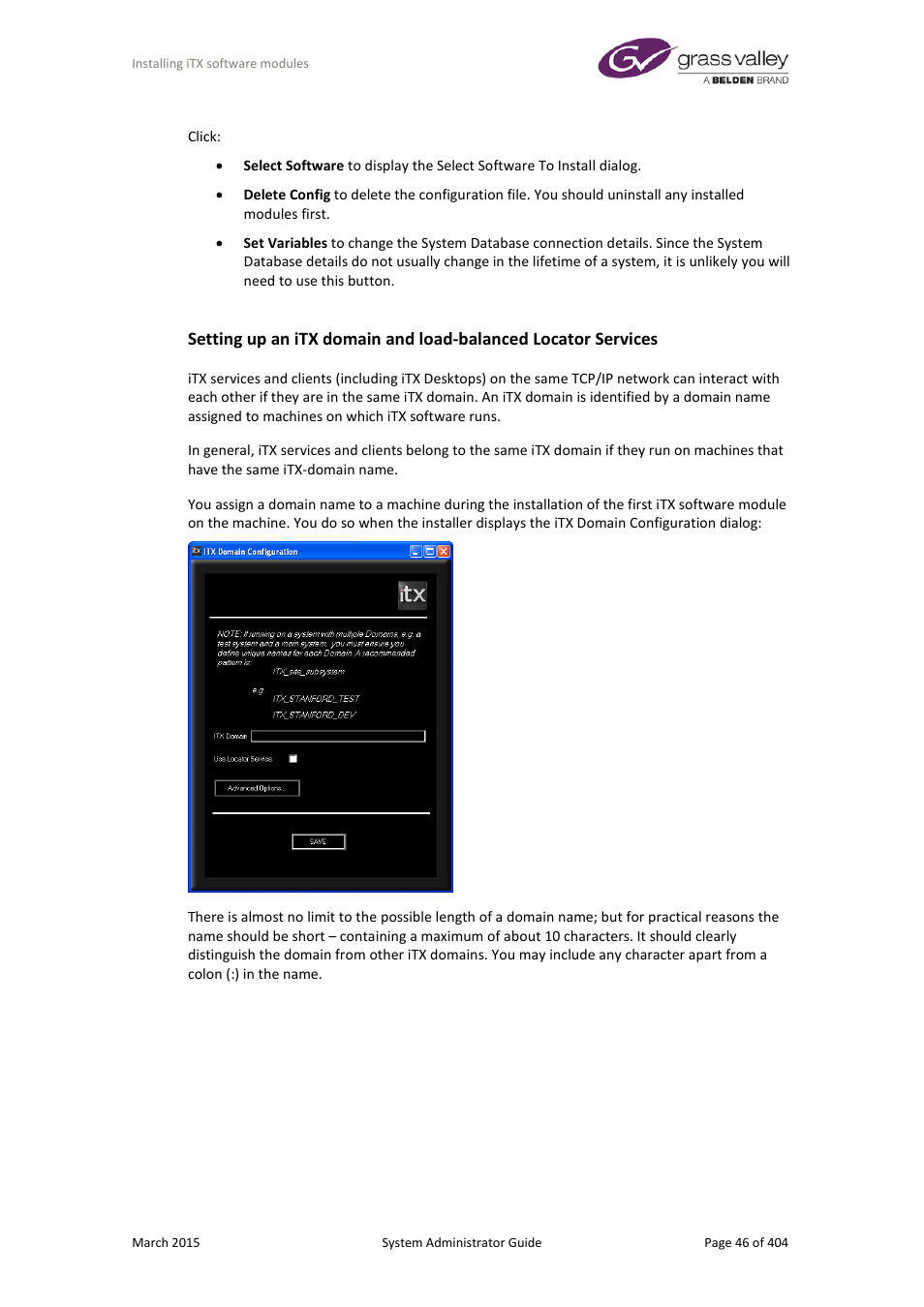 Grass Valley iTX System v.2.6 User Manual | Page 46 / 404