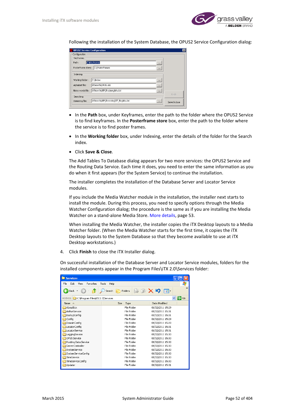 Grass Valley iTX System v.2.6 User Manual | Page 52 / 404