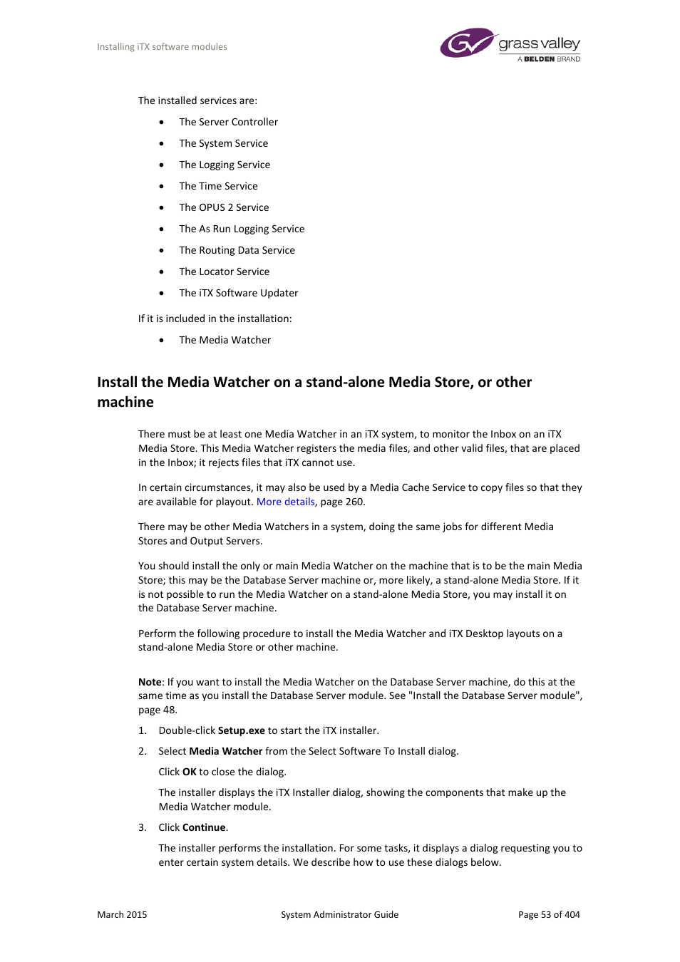 More details, E 53 | Grass Valley iTX System v.2.6 User Manual | Page 53 / 404