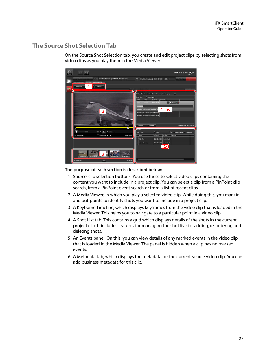The source shot selection tab | Grass Valley iTX SmartClient v.2.6 User Manual | Page 35 / 117