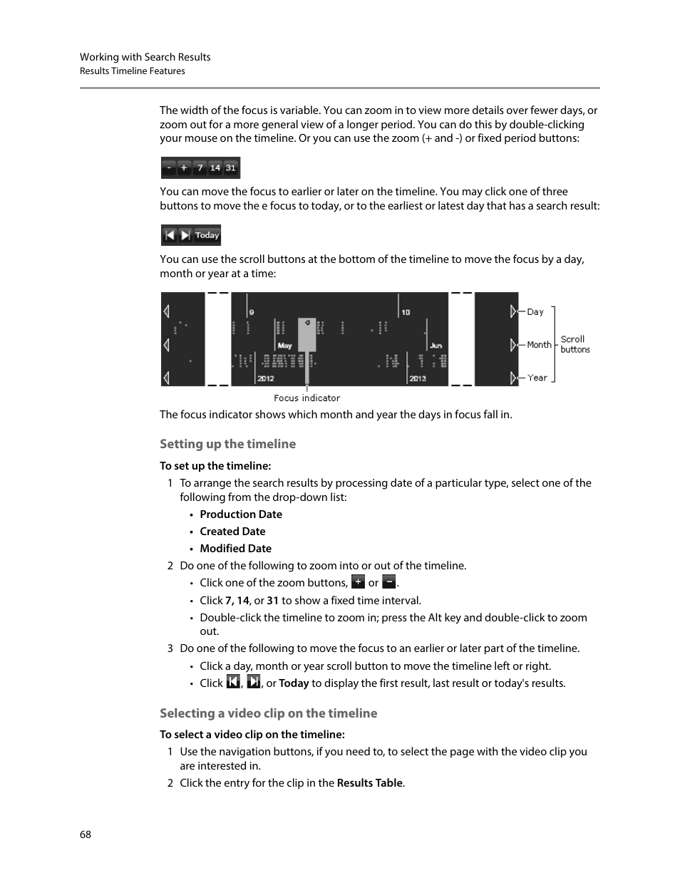Setting up the timeline, Selecting a video clip on the timeline | Grass Valley iTX SmartClient v.2.6 User Manual | Page 76 / 117
