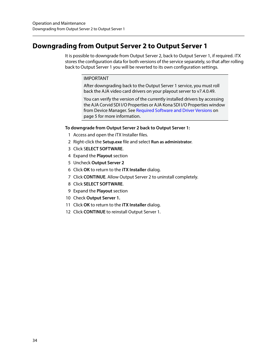 Grass Valley iTX Output Server 2 v.2.5 User Manual | Page 38 / 39