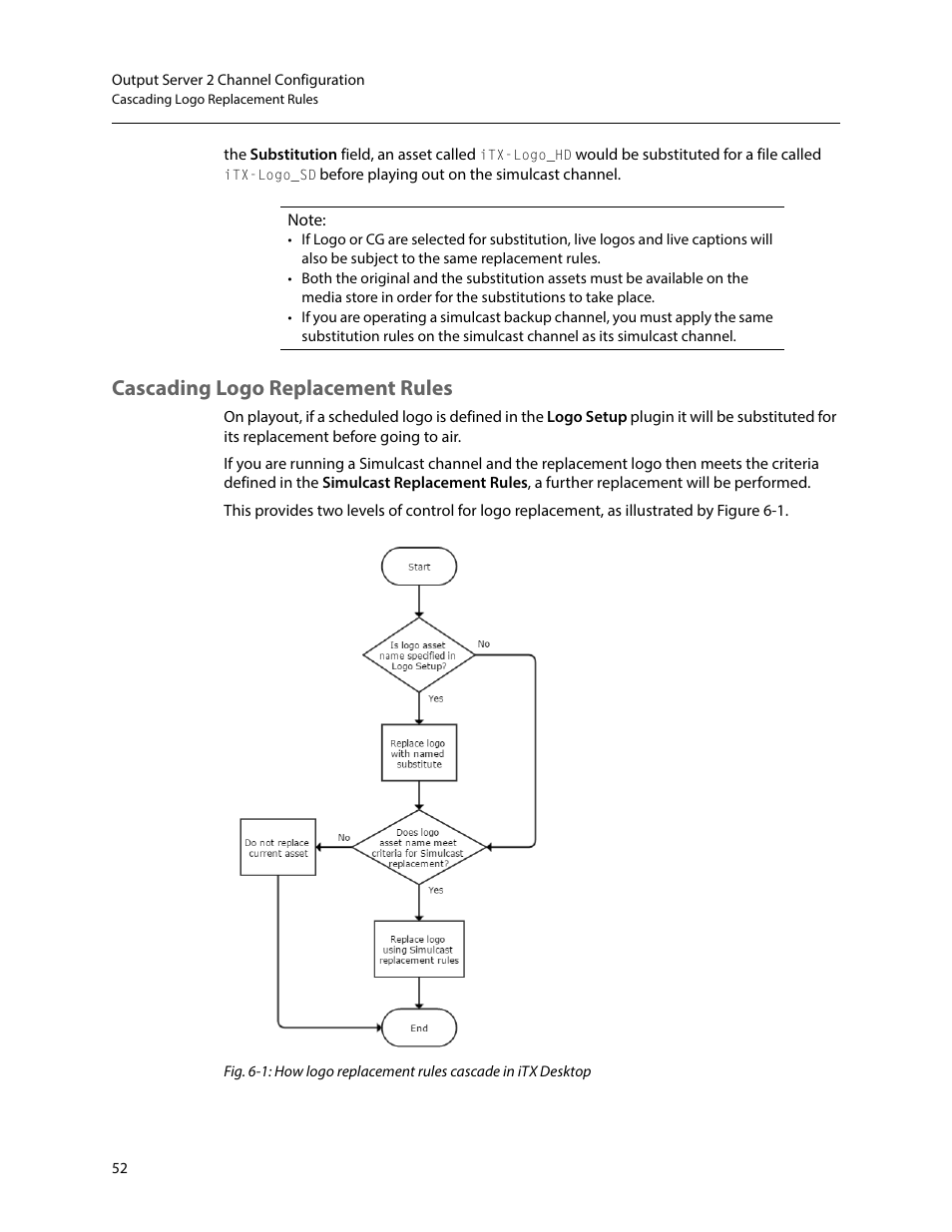 Cascading logo replacement rules | Grass Valley iTX Output Server 2 v.2.6 User Manual | Page 58 / 75