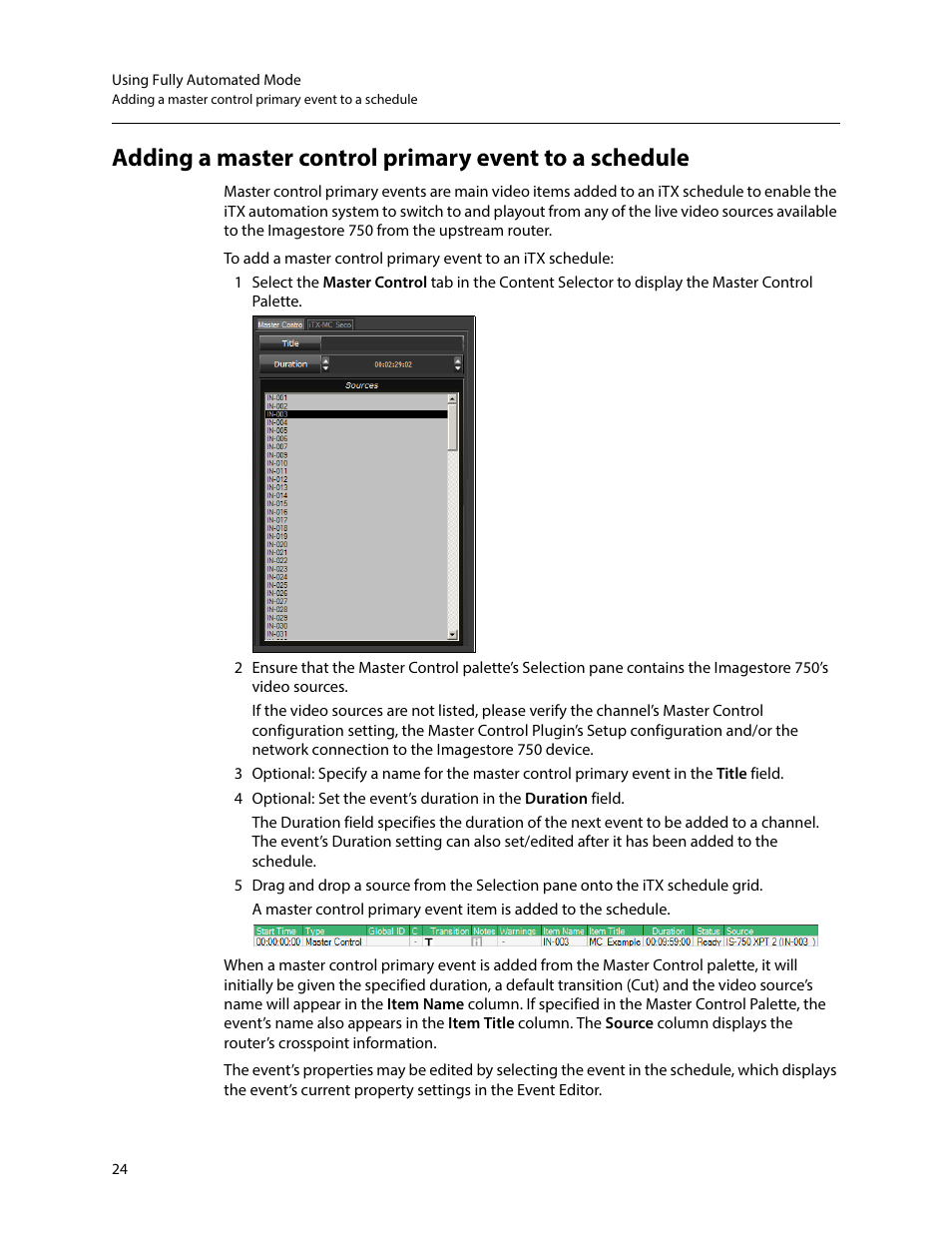 Grass Valley iTX Master Control v.2.6 User Manual | Page 28 / 44