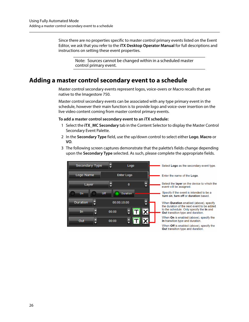 Grass Valley iTX Master Control v.2.6 User Manual | Page 30 / 44