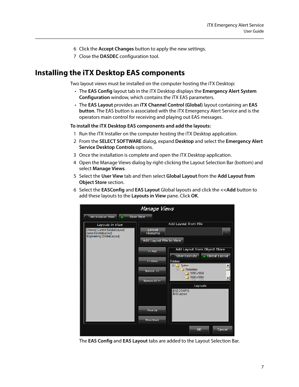 Installing the itx desktop eas components | Grass Valley iTX Emergency Alert Service v.2.6 User Manual | Page 11 / 21