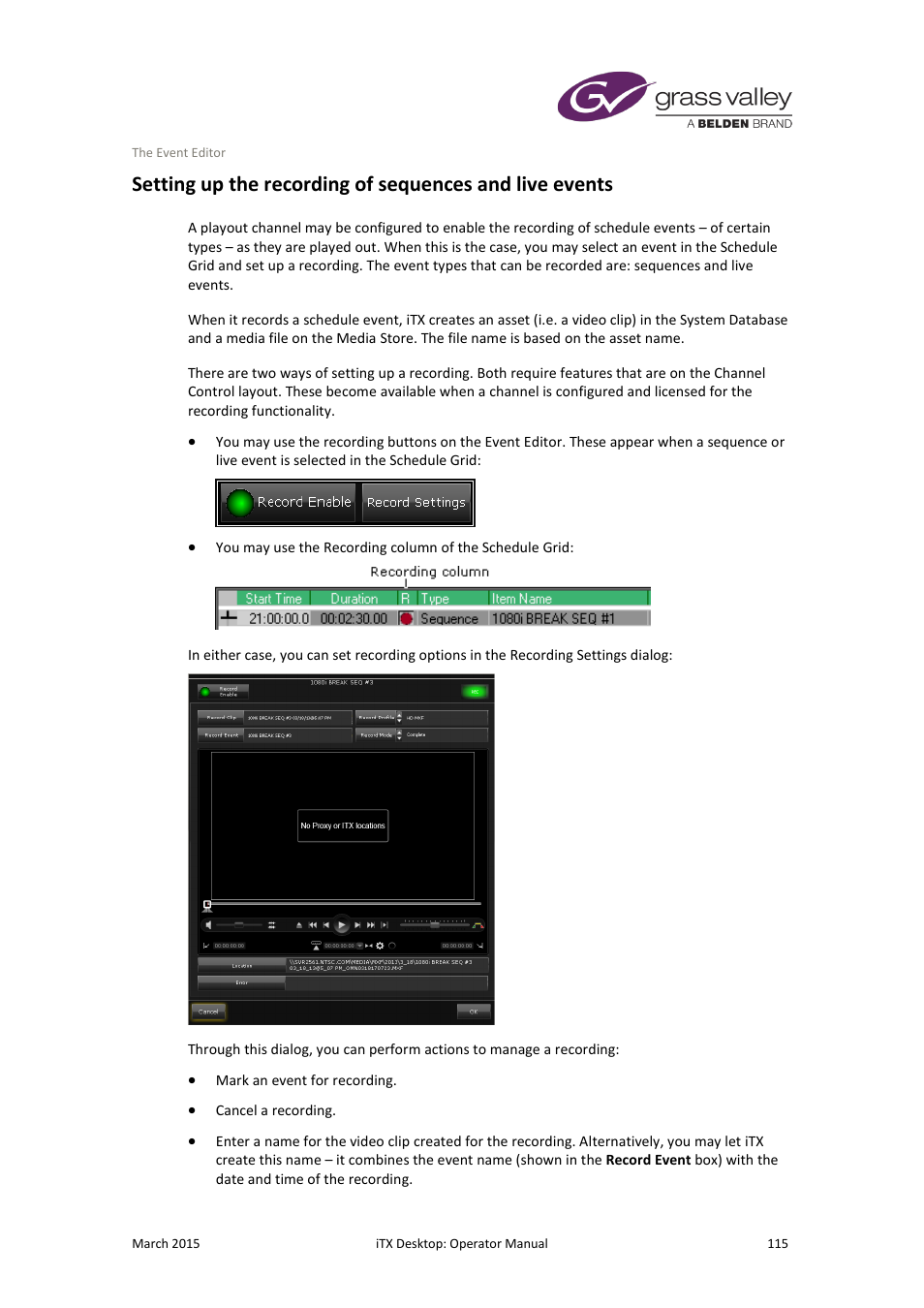 More details, E 115 | Grass Valley iTX Desktop v.2.6 User Manual | Page 135 / 373