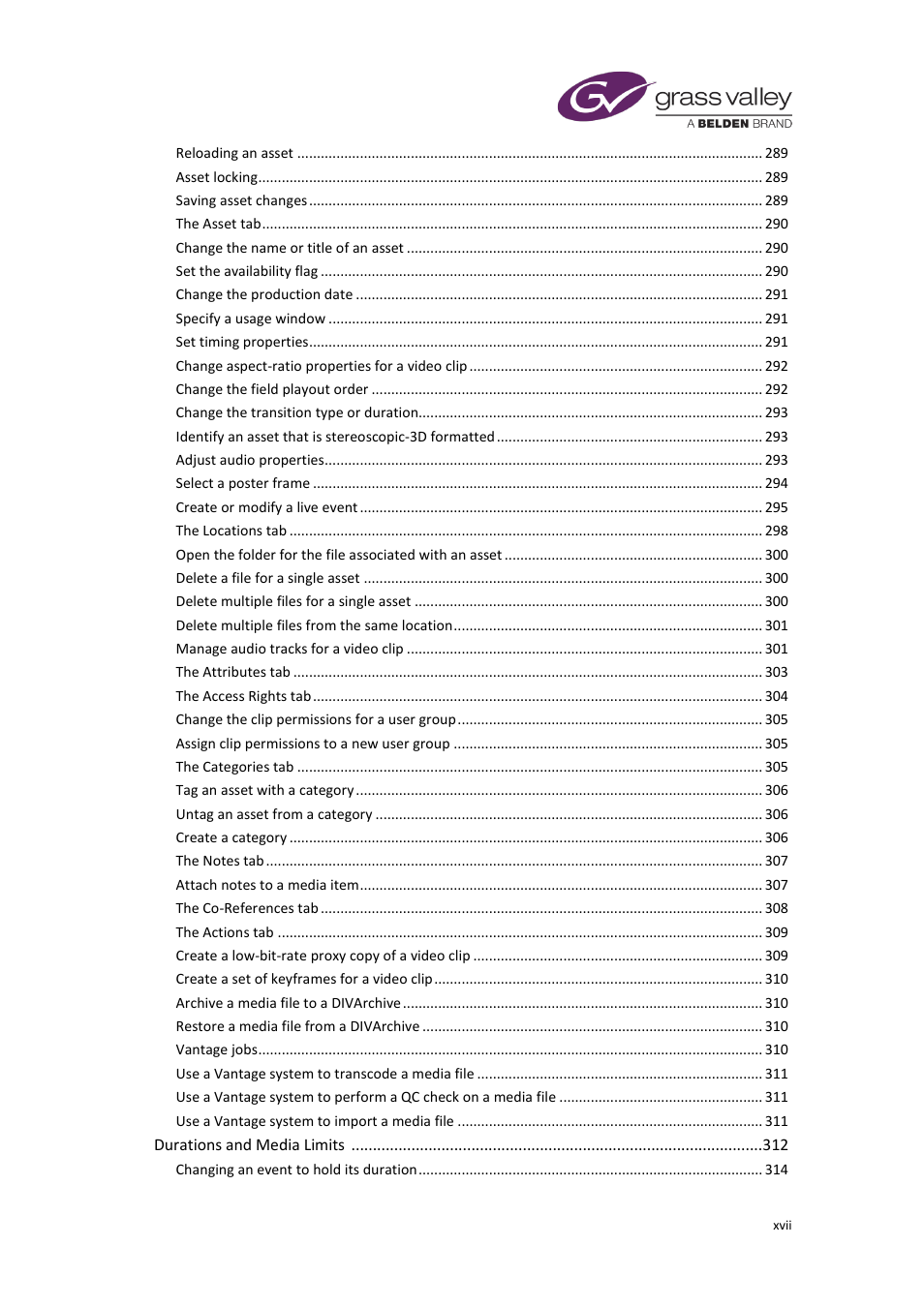 Grass Valley iTX Desktop v.2.6 User Manual | Page 18 / 373