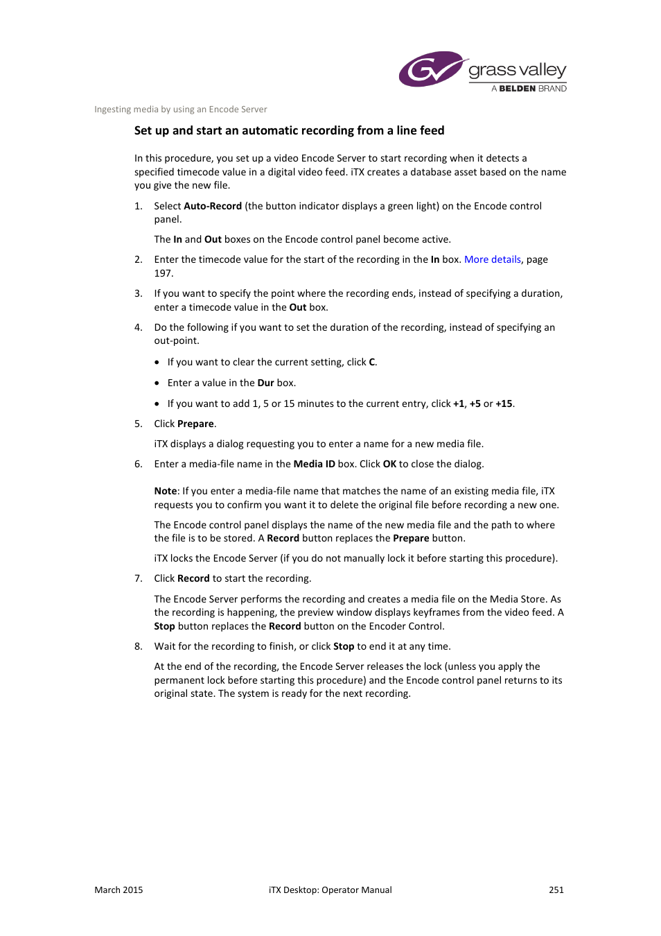 Grass Valley iTX Desktop v.2.6 User Manual | Page 271 / 373
