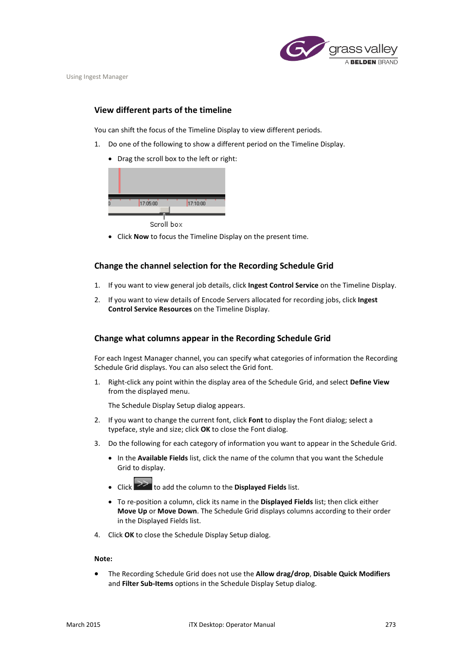 View different parts of the timeline | Grass Valley iTX Desktop v.2.6 User Manual | Page 293 / 373