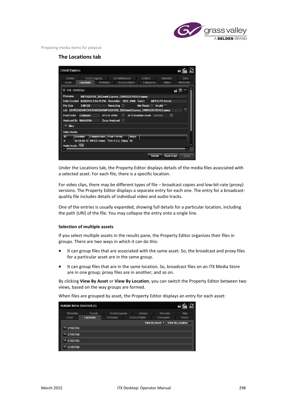 The locations tab | Grass Valley iTX Desktop v.2.6 User Manual | Page 318 / 373