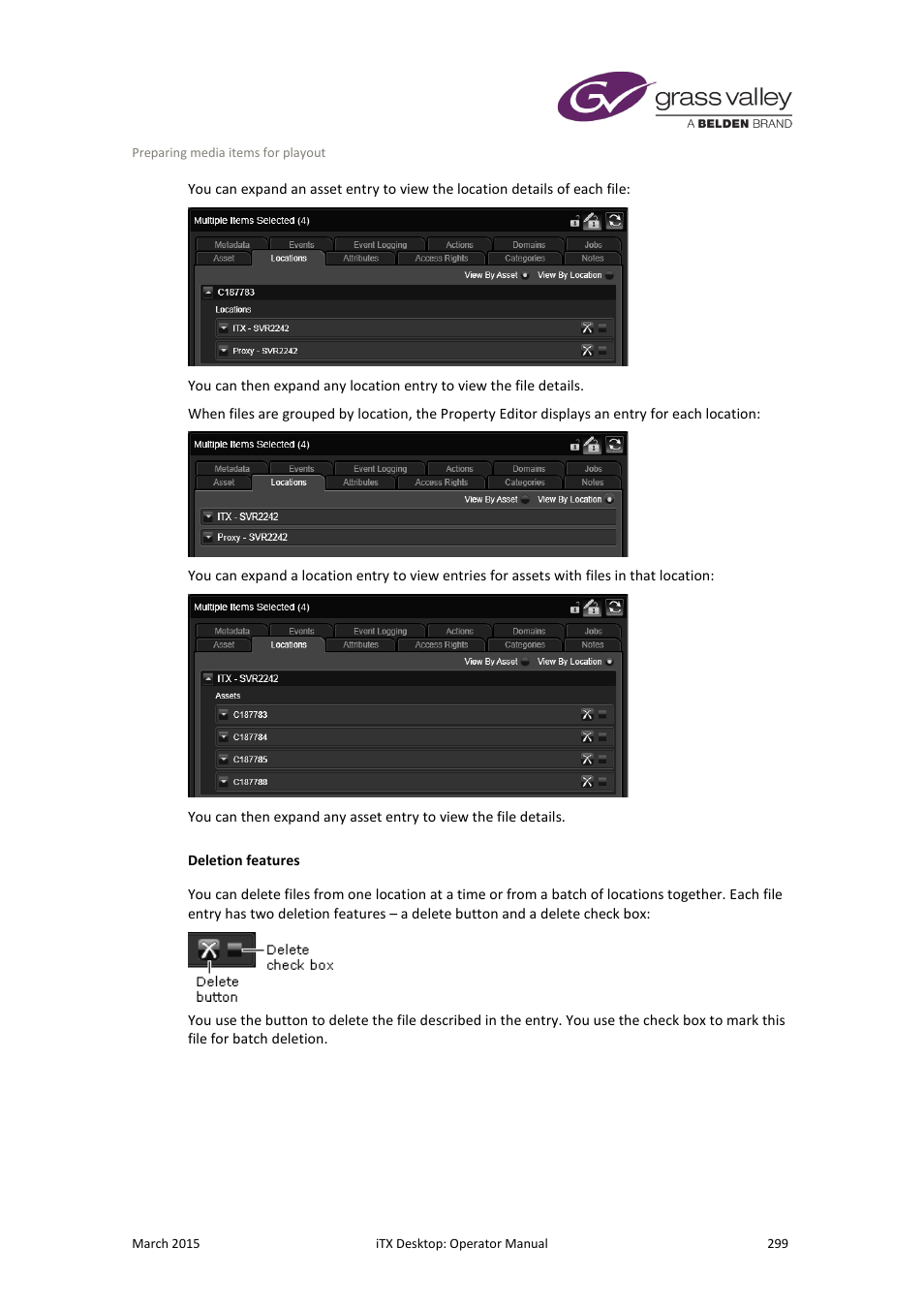 Grass Valley iTX Desktop v.2.6 User Manual | Page 319 / 373