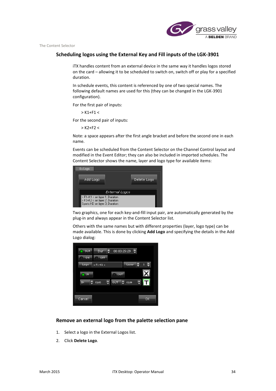 Grass Valley iTX Desktop v.2.6 User Manual | Page 54 / 373