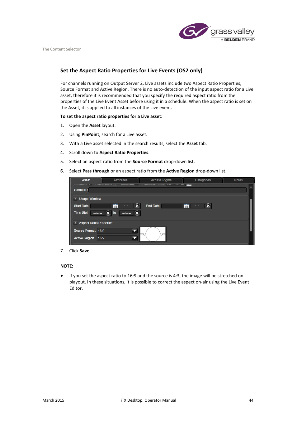 Grass Valley iTX Desktop v.2.6 User Manual | Page 64 / 373