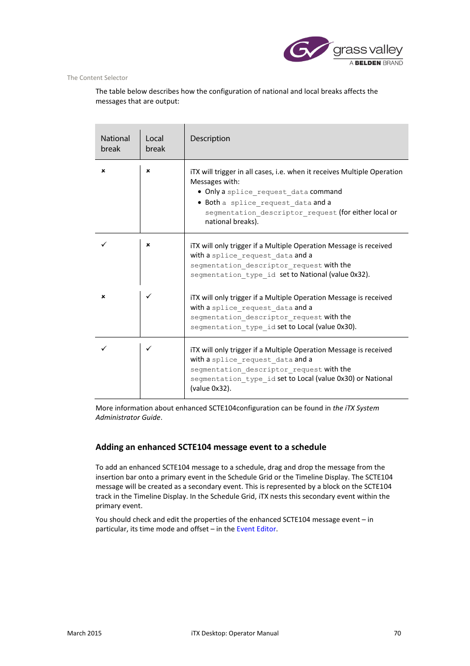 Grass Valley iTX Desktop v.2.6 User Manual | Page 90 / 373